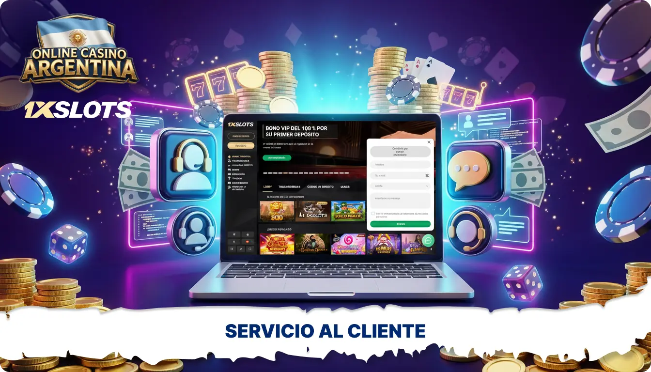 El servicio de atención al cliente de 1xSlots en Argentina está disponible las 24 horas del día