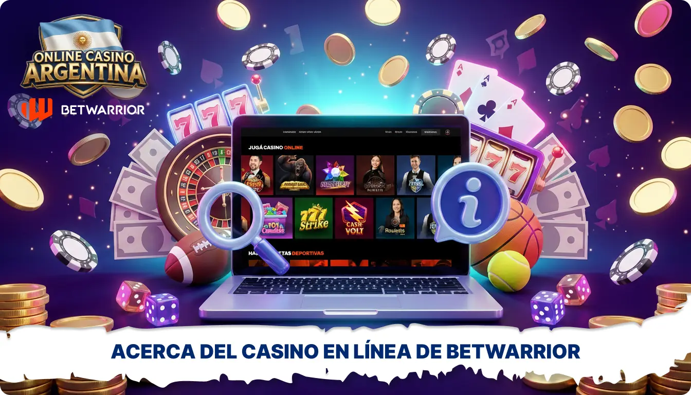 Información sobre las apuestas deportivas y el casino en línea Betwarrior en Argentina