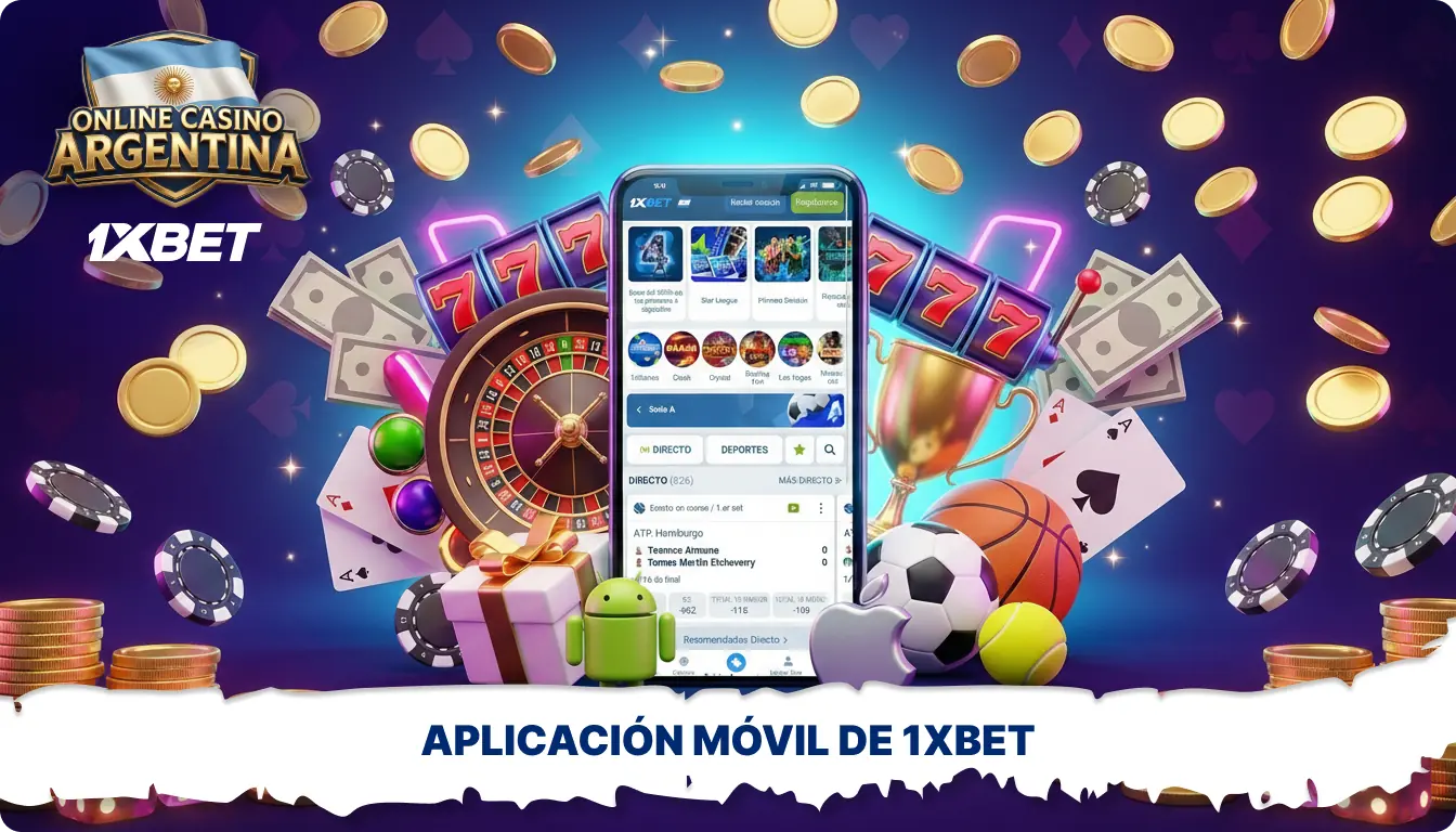 1xBet en Argentina ofrece una aplicación móvil para apostar y jugar en el casino cómodamente