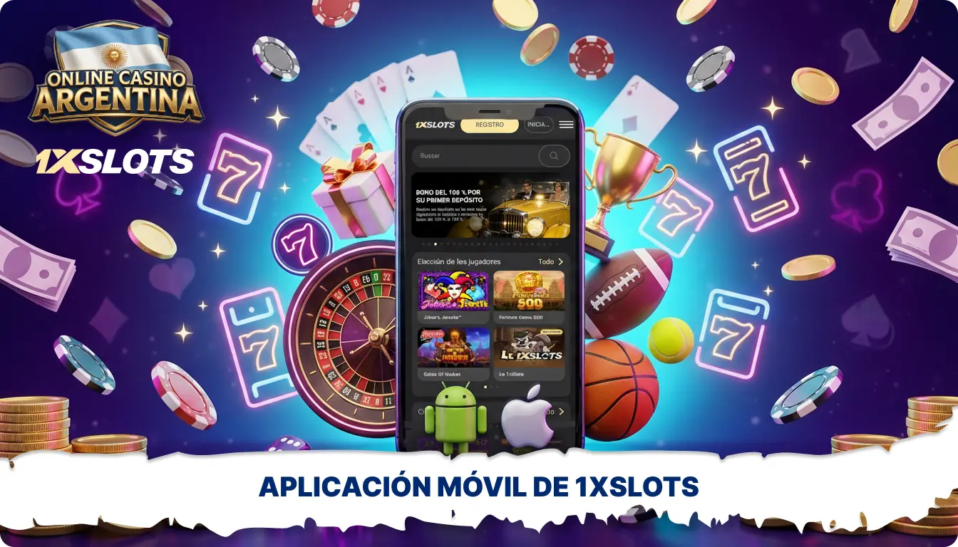 1xSlots en Argentina ofrece una aplicación móvil con acceso a los juegos y apuestas rápidas