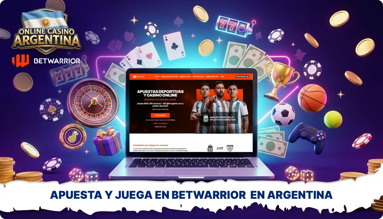 El casino en línea Betwarrior en Argentina combina apuestas deportivas y juegos de casino con bonificaciones