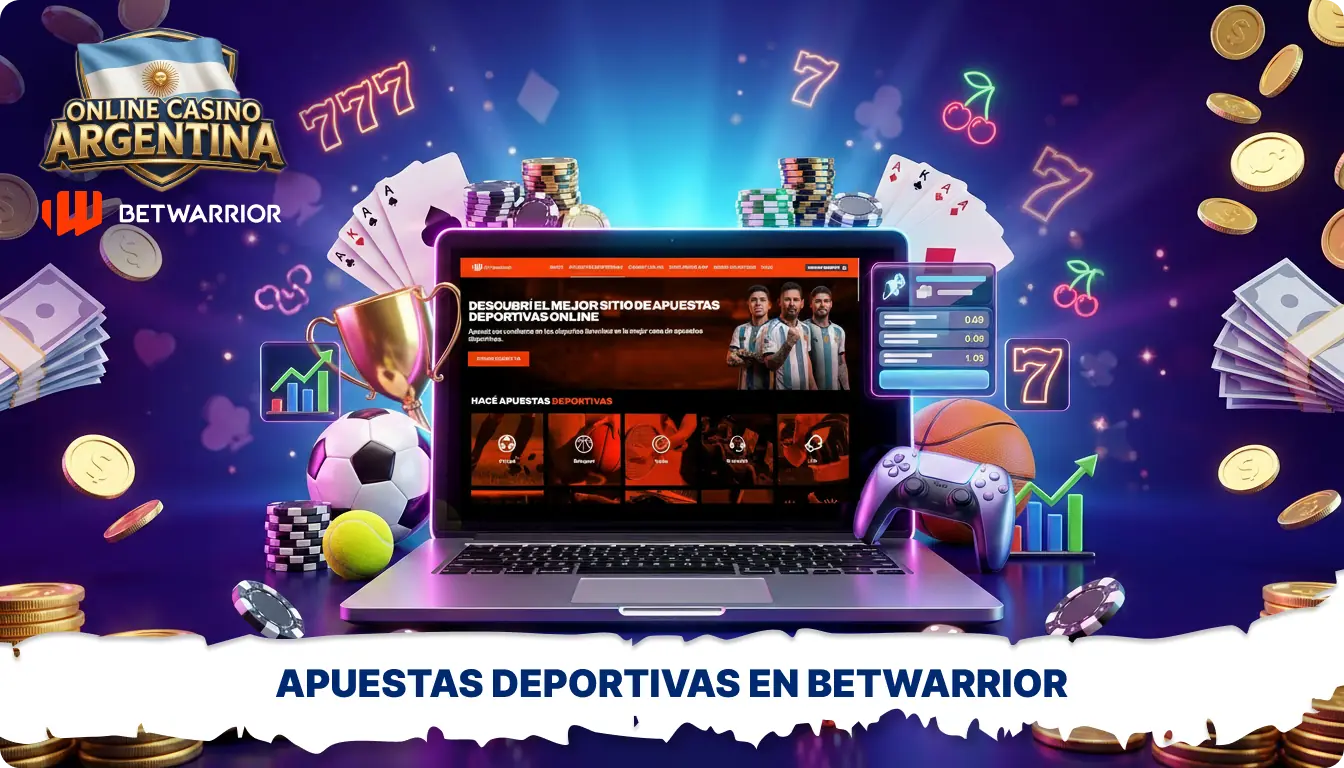 Betwarrior en Argentina ofrece apuestas deportivas con mercados, apuestas en vivo y boletos combinados