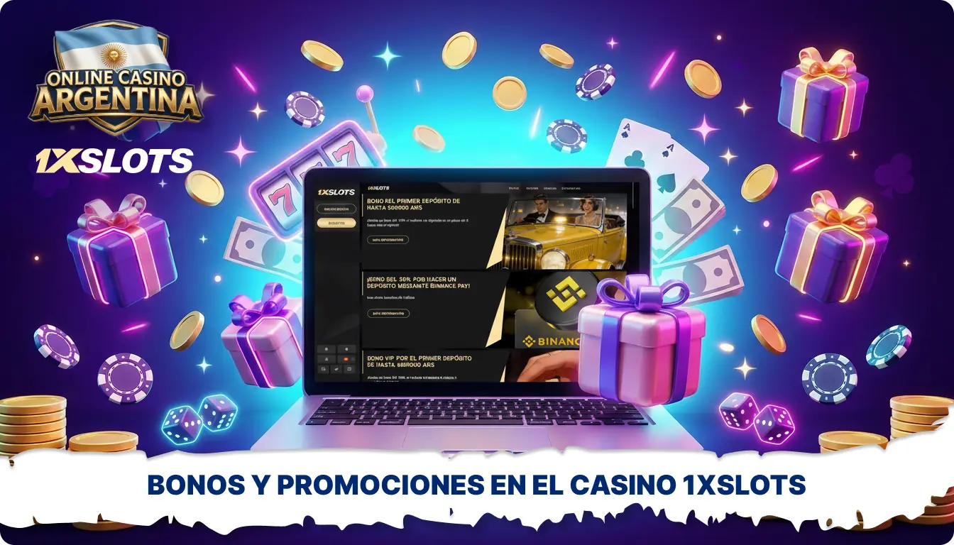 1xSlots en Argentina ofrece bonos y promociones tanto para los jugadores nuevos como para los habituales del casino