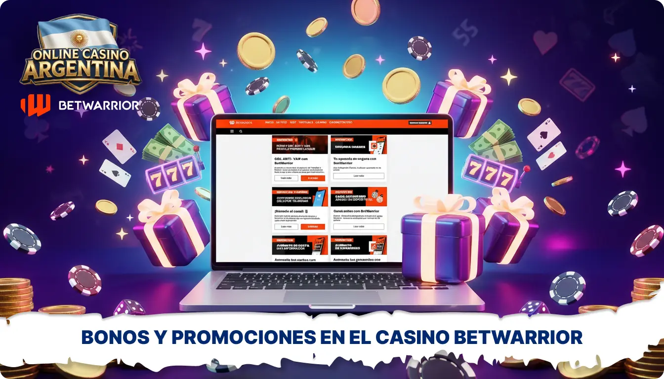 El casino en línea Betwarrior en Argentina ofrece bonos y promociones para los jugadores.