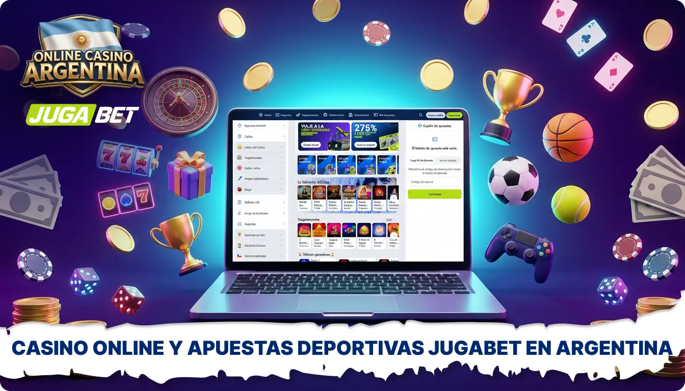 Jugabet en Argentina es una plataforma de casino en línea y apuestas deportivas con bonos