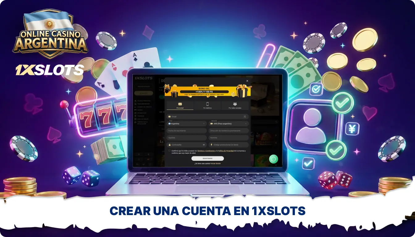 Registrarse en el casino 1xSlots en Argentina te permite crear rápidamente una cuenta y empezar a jugar en línea