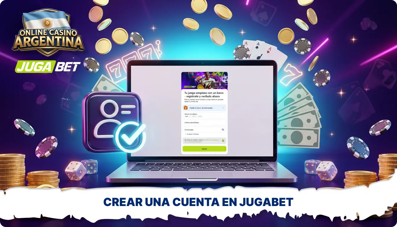 Los jugadores de Argentina pueden crear rápidamente una cuenta en Jugabet y acceder a los juegos de casino y a las apuestas deportivas