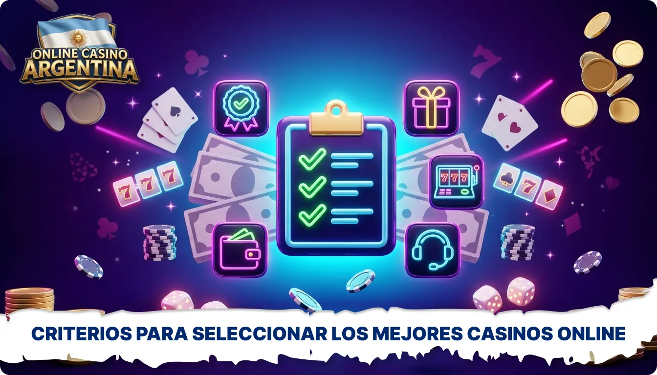Los mejores casinos en línea de Argentina se seleccionan en función de su licencia, seguridad, bonos, juegos, métodos de pago y atención al cliente