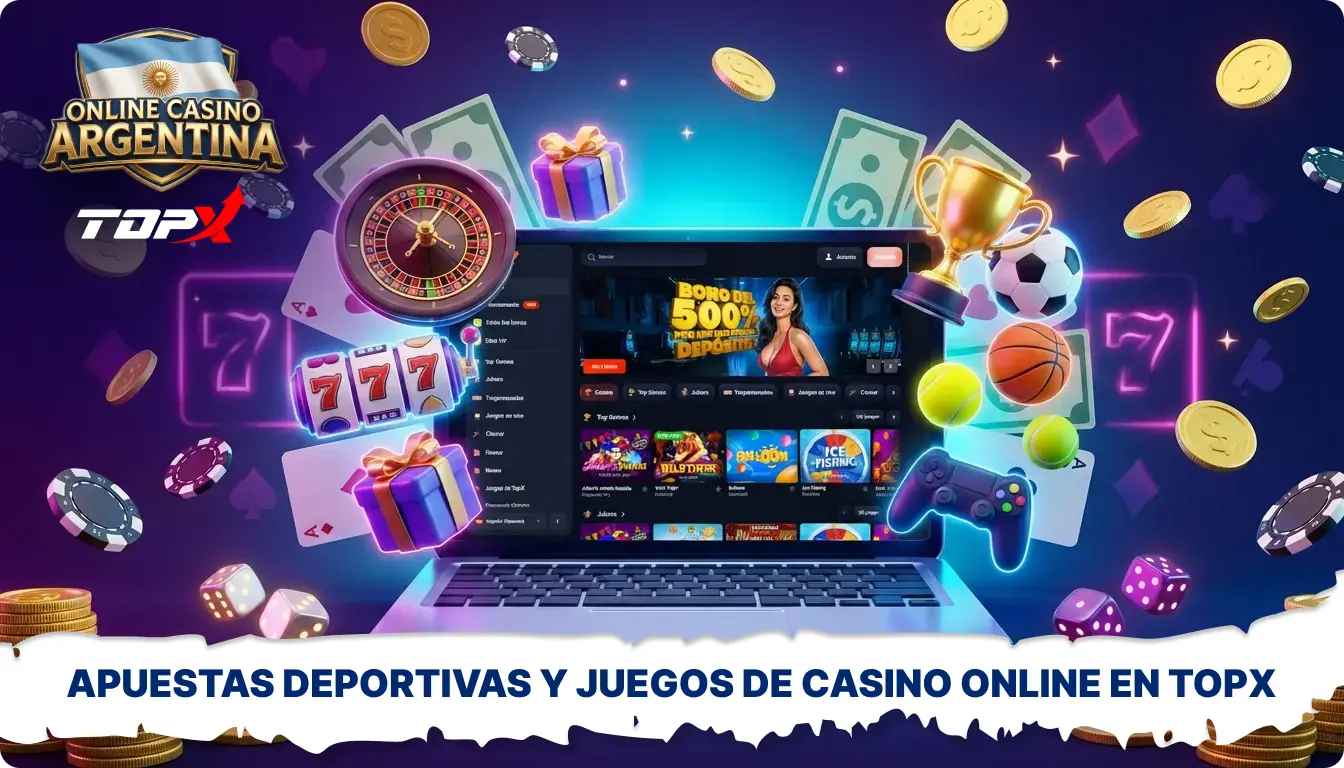 TopX en Argentina combina casino en línea, apuestas deportivas, juego móvil y pagos rápidos