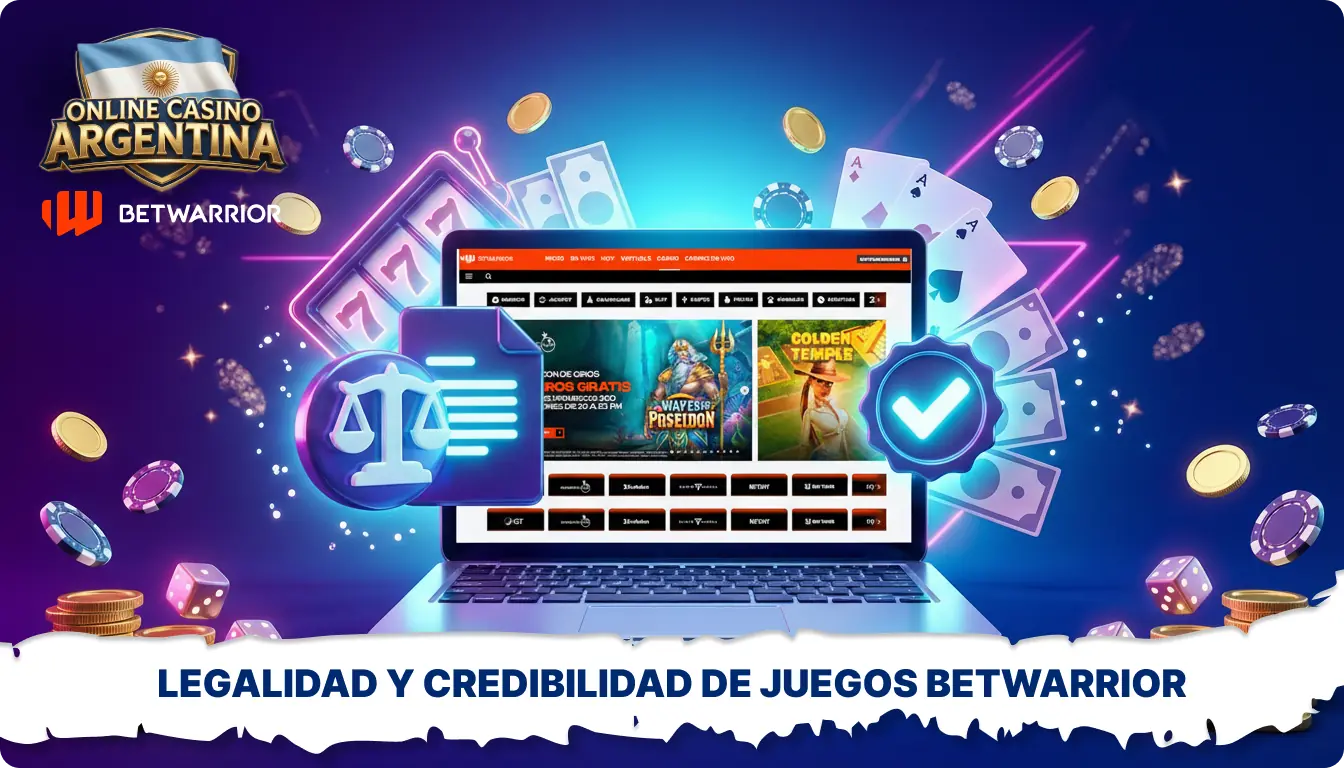 Betwarrior opera en Argentina con licencia y cumple con los requisitos de la normativa local