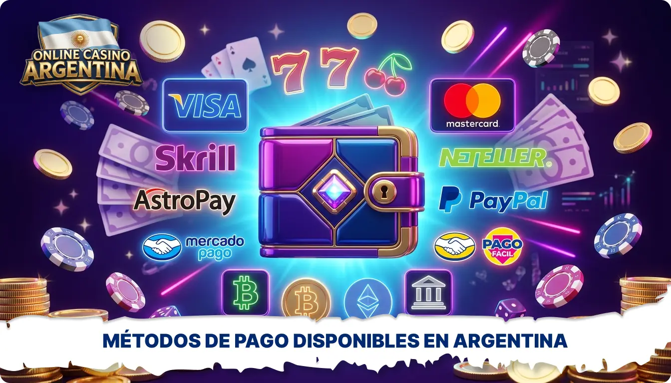 En Argentina, los casinos admiten diversos métodos de pago para realizar depósitos y retiros de forma cómoda y segura