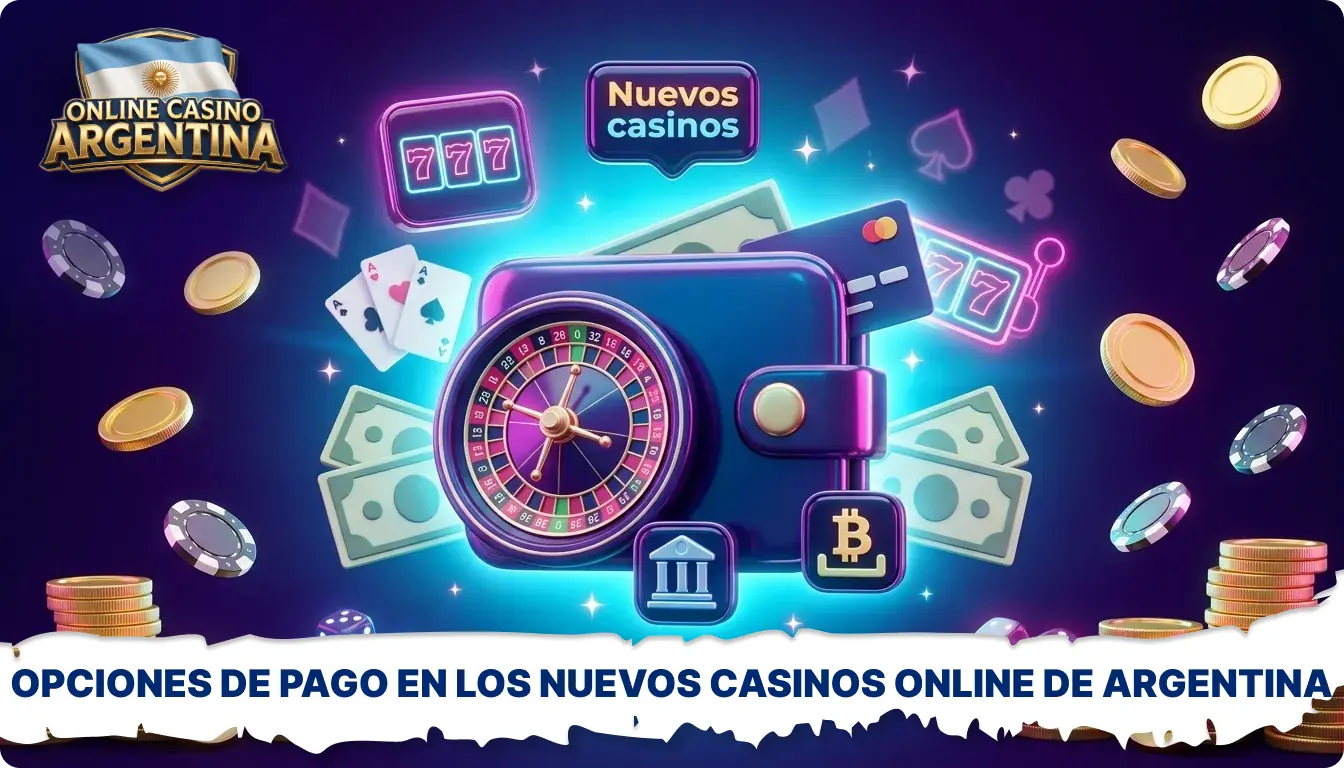 Los nuevos casinos de Argentina aceptan tarjetas, monederos electrónicos, criptomonedas y servicios de pago locales