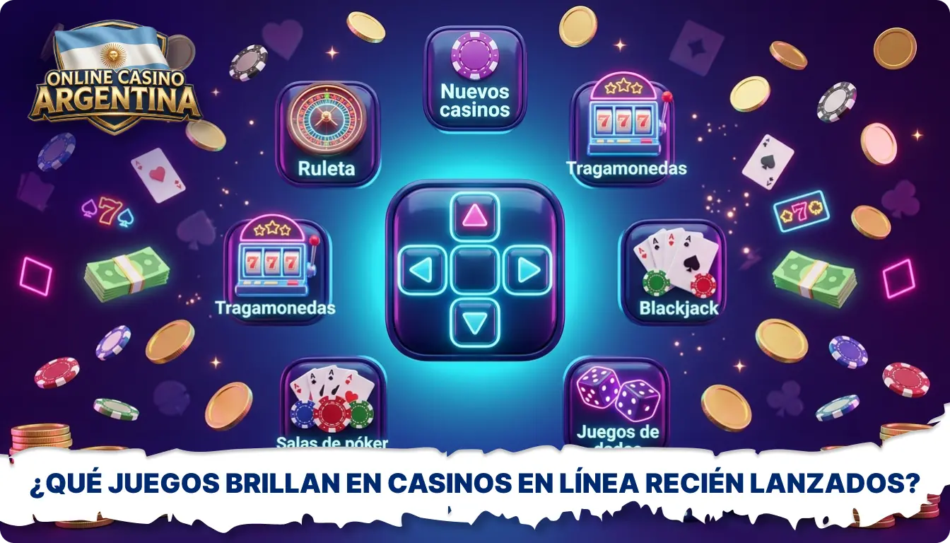 Los nuevos casinos en línea de Argentina ofrecen tragamonedas, juegos de crash y juegos de mesa en vivo