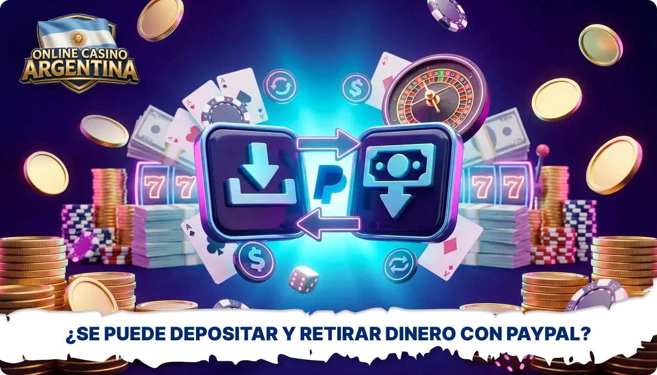PayPal permite depositar y retirar fondos a través de los casinos en línea de Argentina